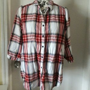 💕2 for$20💕 3/4 Sleeve  plaid Shirt